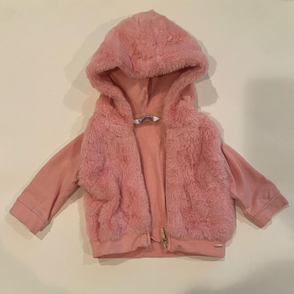 Mayoral Pink Hoodie Sweatshirt Jacket